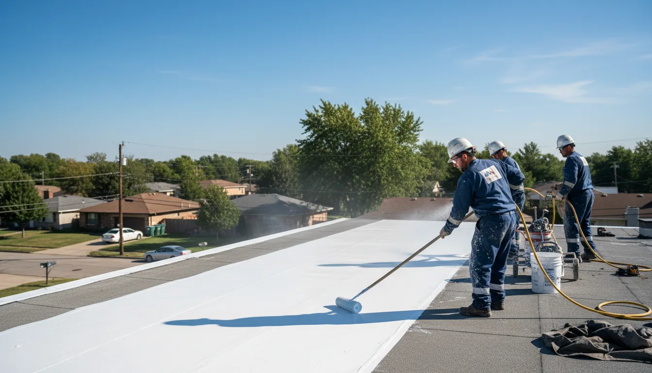 Commercial roof coating in Johnson, KS near me